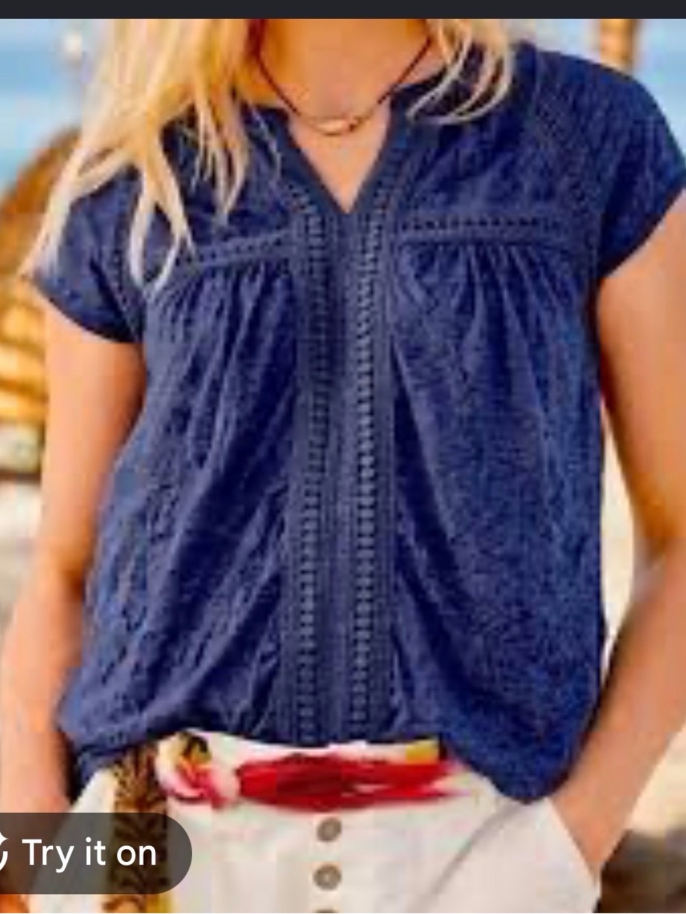 Sundance Romance textured top size small